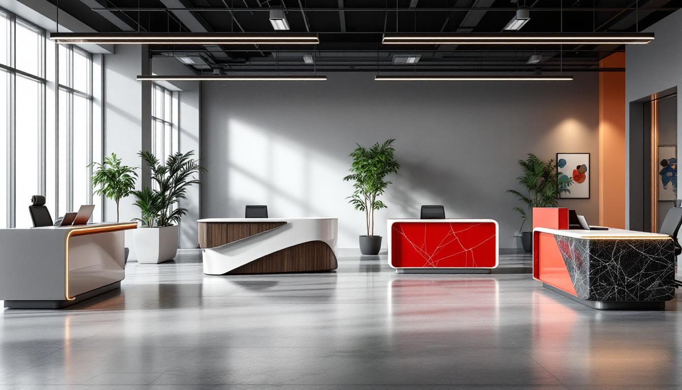 découvrez les différents styles de banques d'accueil idéales pour aménager des bureaux contemporains alliant esthétisme et fonctionnalité.