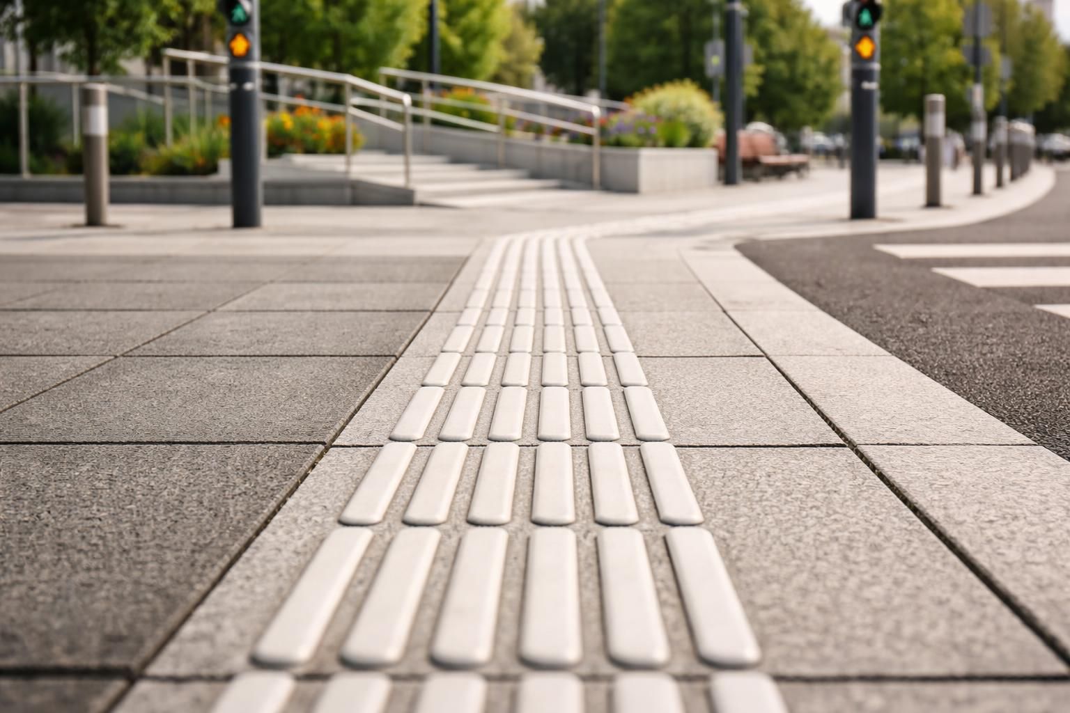 découvrez la réglementation essentielle sur les bandes de guidage pmr pour concevoir des espaces accessibles et conformes aux normes en vigueur, facilitant le déplacement des personnes à mobilité réduite.