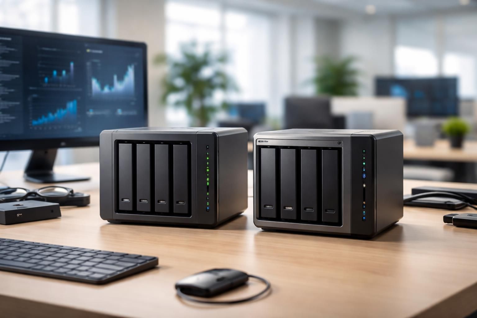 découvrez notre comparatif 2026 entre synology et qnap, deux leaders des nas pour entreprise. analysez leurs performances, fonctionnalités et tarifs pour choisir la solution idéale.